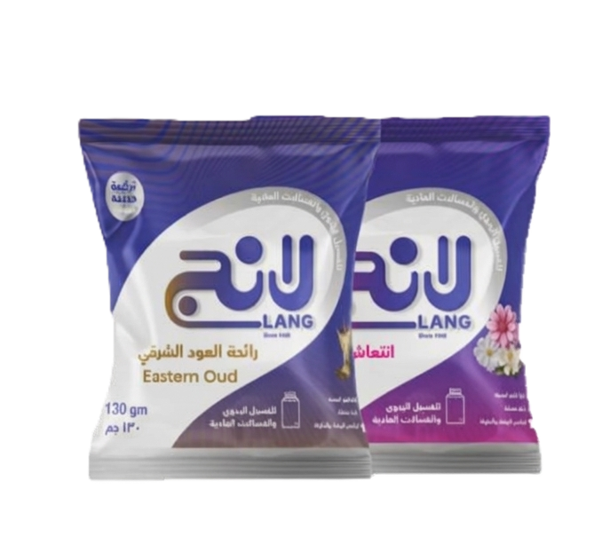 مسحوق غسيل لانج للملابس العلوية برائحة اللافندر، 160 غرام