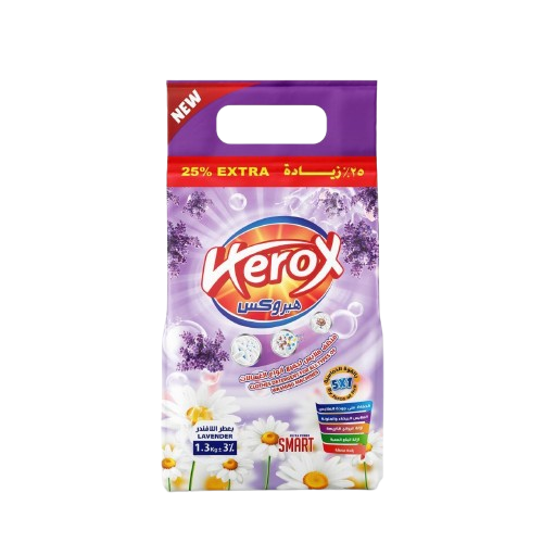 Herox High Foam Detergent Powder Lavender, 1.3kg