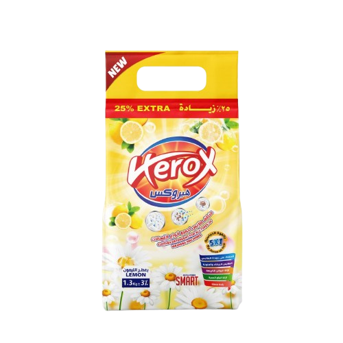Herox High Foam Detergent Powder Lemon, 1.3kg